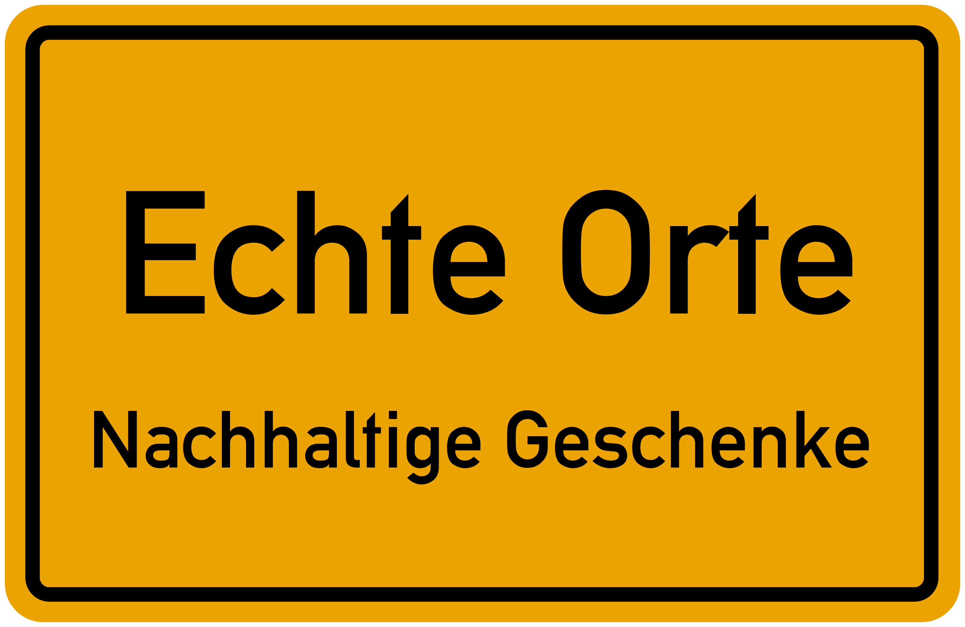 Echte Orte (Kuriose Ortsnamen) Geschenkshop