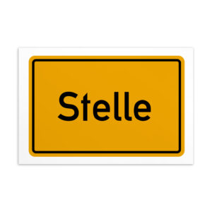 Eine Stelle-Postkarte.