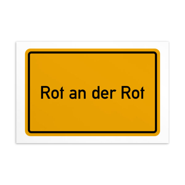 Kunstdruck der Rot an der Rot-Postkarte von rot an der rots Künstlershop.