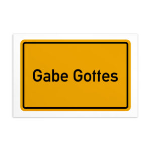 Gabe Gottes-Postkarte Kunstdruck von Artist Shop.