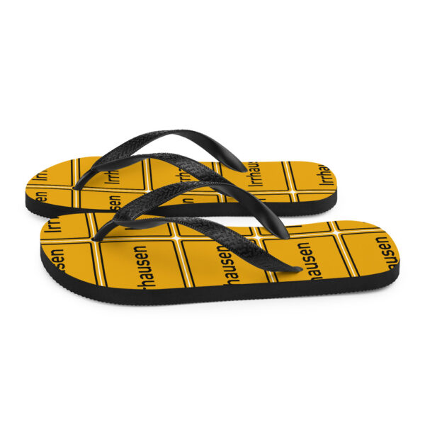 Ein Paar Irrhausen Flip-Flops mit Flop und Klappe.