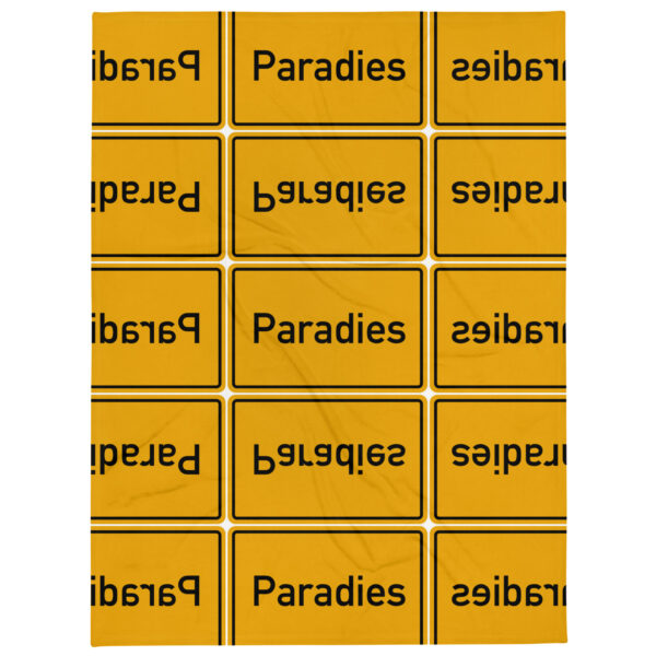 Eine Kollektion von Paradies Tagesdecken-Quadraten in Gelb und Schwarz.