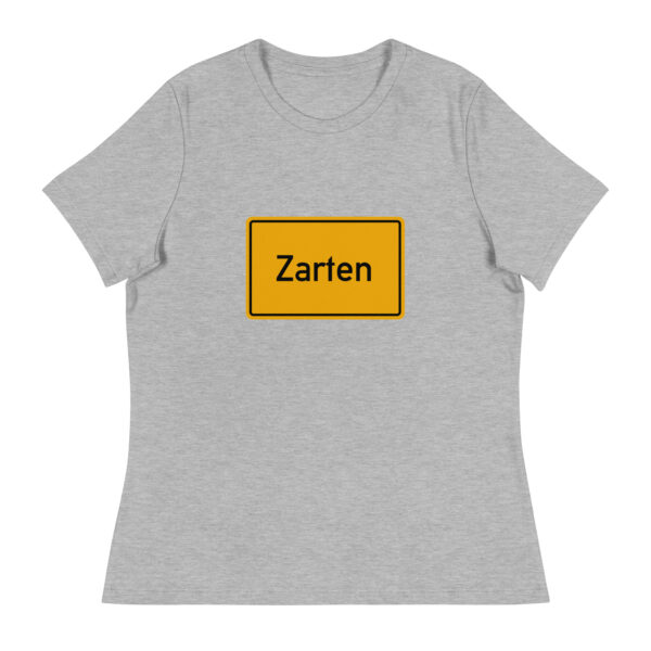 Ein lockeres Damen-T-Shirt mit dem Wort zarten wird Lockeres Damen-T-Shirt genannt.