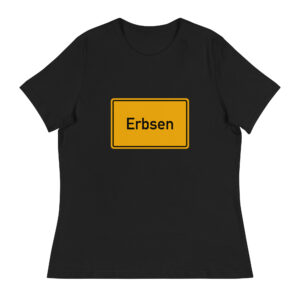 Lockeres Damen-T-Shirt mit dem Wort Ebersen darauf.